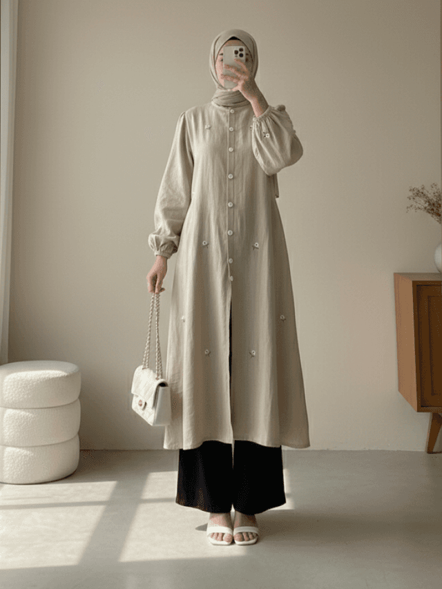 Atasan Gamis Tunik Panjang (long tunic)